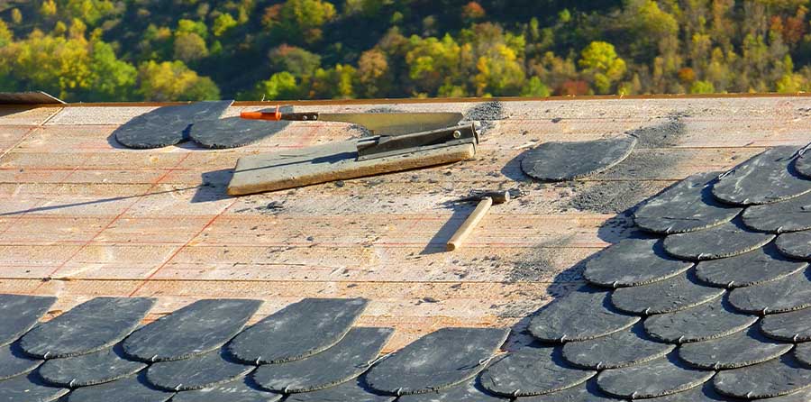Scalloped Slate Roof Tiles