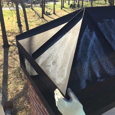 Hail Damage To Roof Chimney