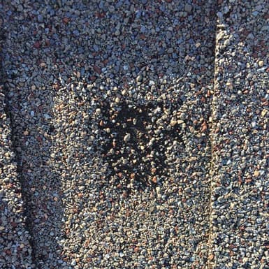 Hail Damage To Roof Shingle