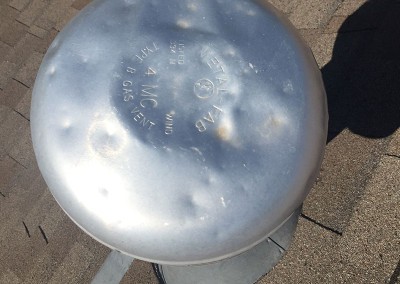 Roof Vent Hail Damage