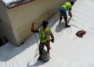 Shrink Wrap Roof Setup