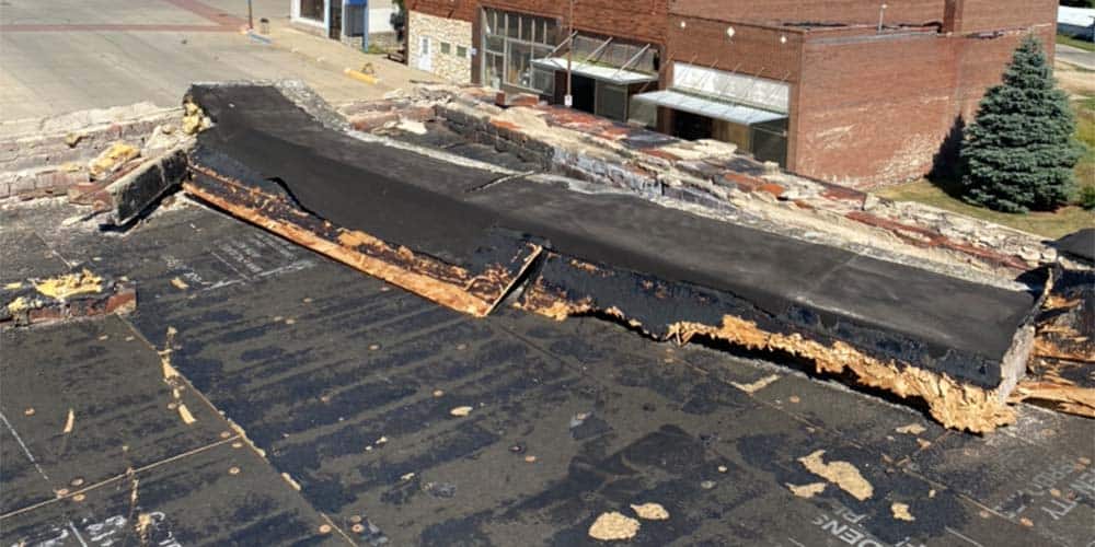 Roof Edge Torn Off