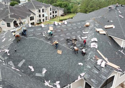 Asphalt Shingles Apartment Installation