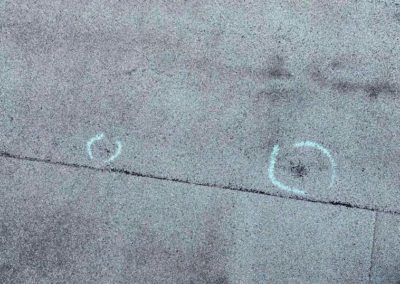 Hail Damage Identified on Mod Big Roof