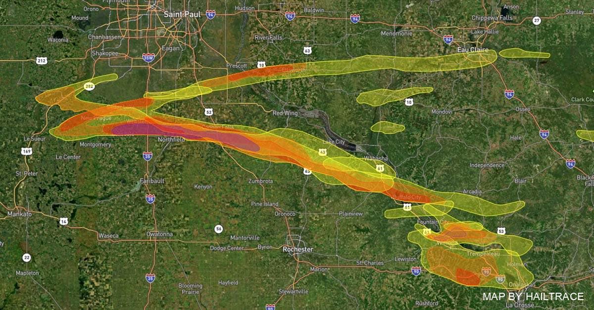 Hail Storm Causes Roof Damage In Southeast Minnesota Southwest Wisconsin On June 17 21 Hail Storm Causes Roof Damage In Southeast Minnesota Southwest Wisconsin On June 17 21