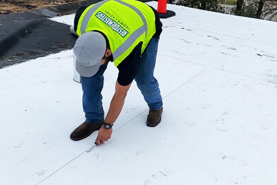 TPO Roof Installation Seam Checks