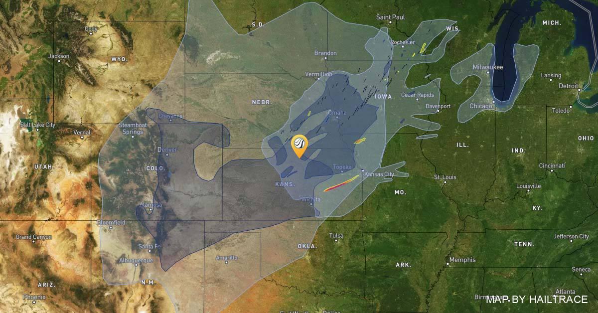 Tornado Derecho Map Kansas Nebraska Missouri Iowa Minnesota Wisconsin - December 15, 2021