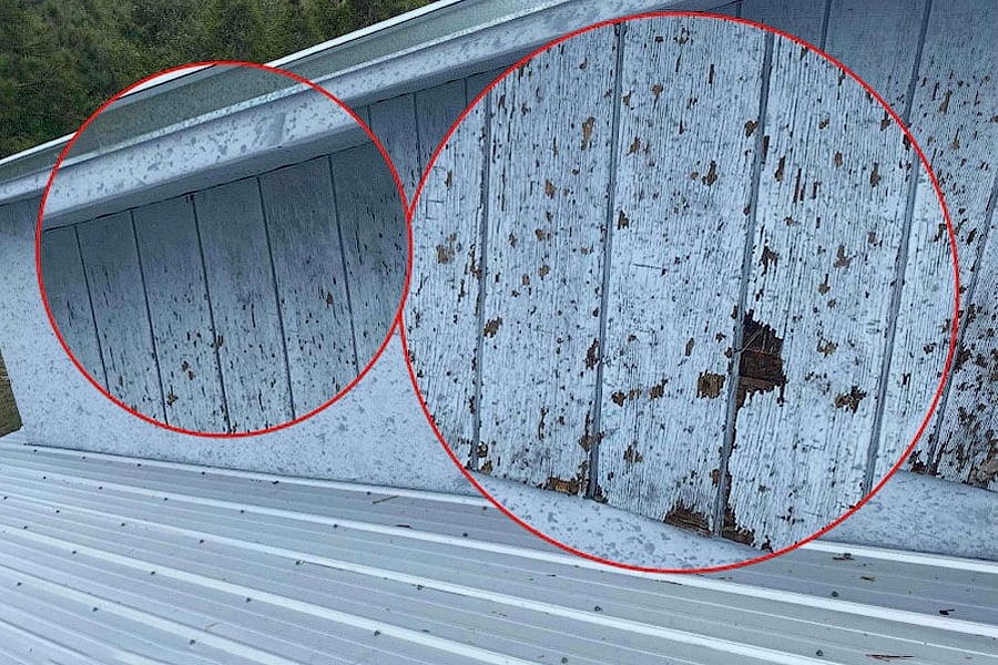Sebring FL Metal Roof Hail Damage 1